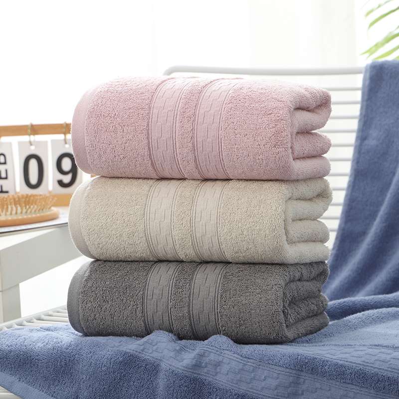 Tuoou textile factory direct sales of fine cotton household gift bath towel T7318-T1 air wrinkle bath towel thumbnail