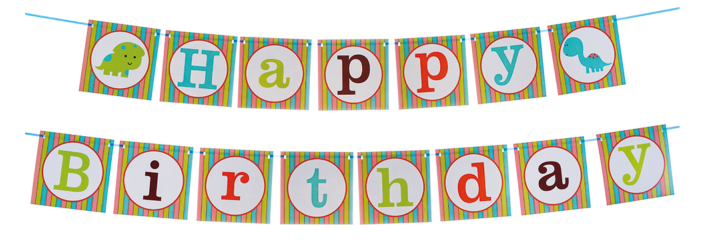 菱形格生日横幅详情图5