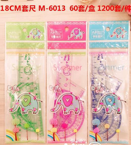 M - 6013 sets of ruler, suitable for teachers and students drawing thumbnail