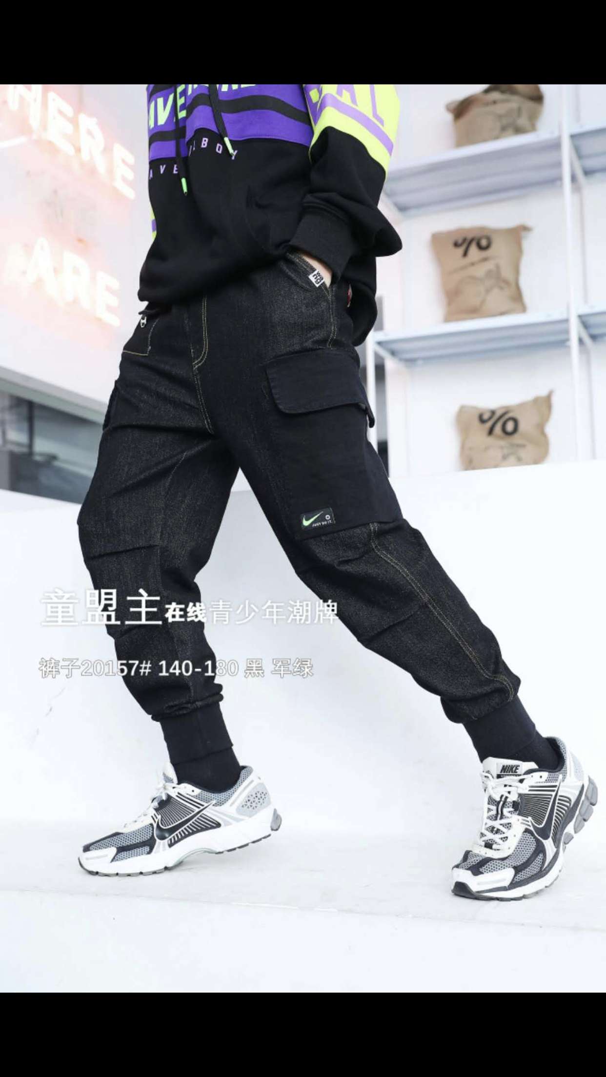 The new collection of trousers from the main brand of Datongtong Franchise in the autumn of 2020 is now available, ranging from 140-150-160-170-180 detail image 3