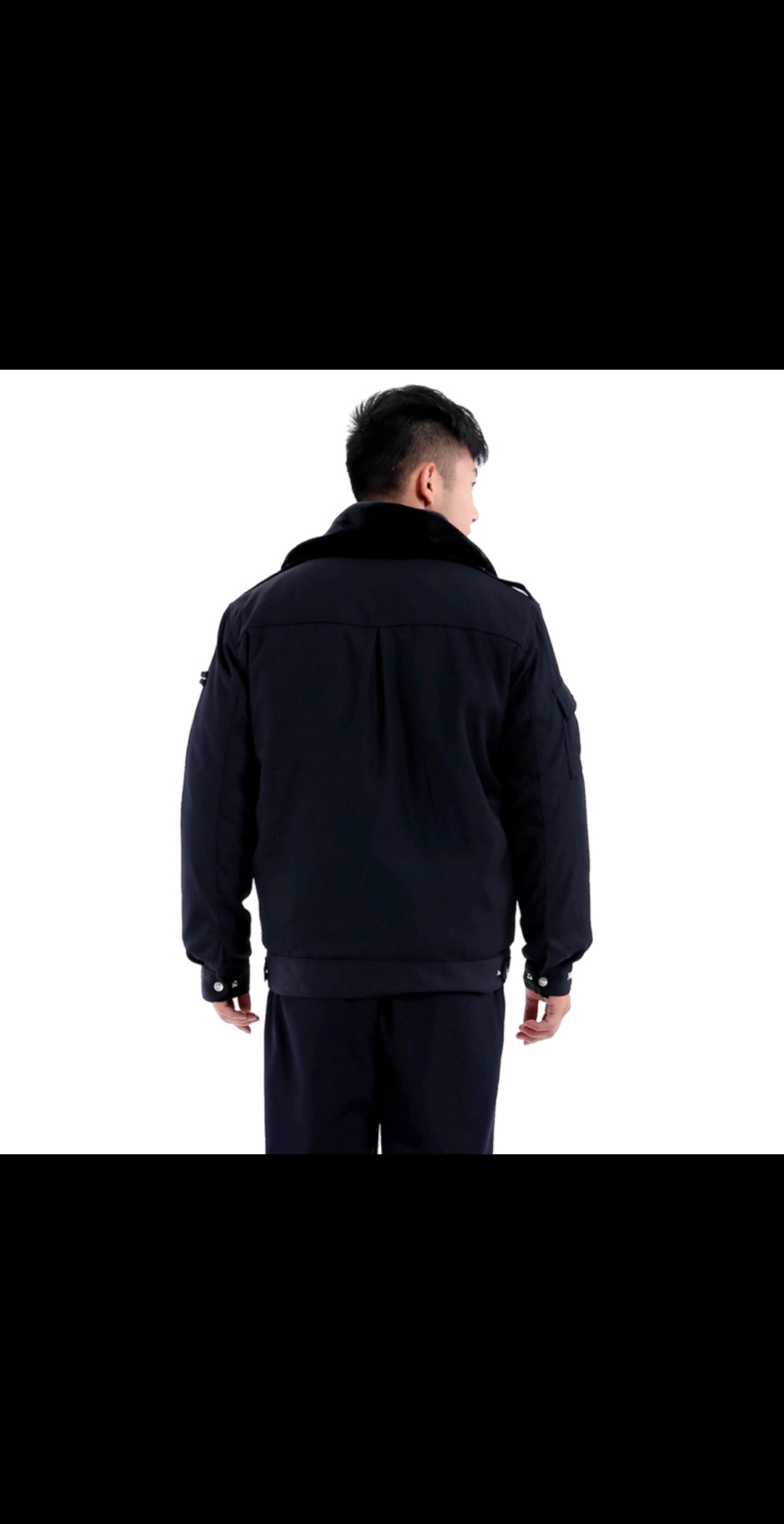 保安棉服男冬季加厚保安棉大衣冬装制服棉袄套装防寒服工作服棉衣详情图4