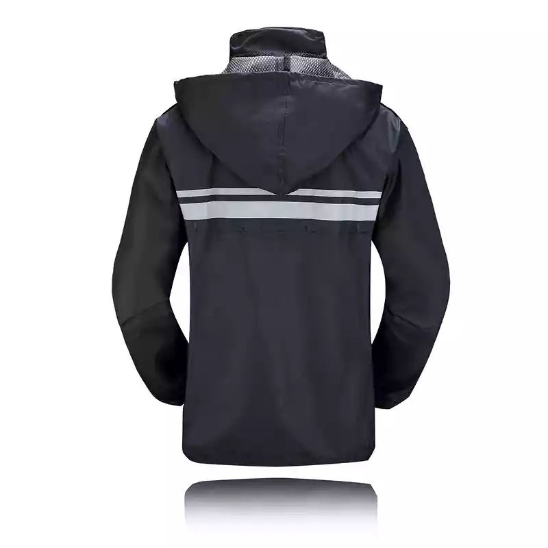 保护神牌时尚夜光反光雨衣 透气式分体雨衣套装上衣和裤子详情图2