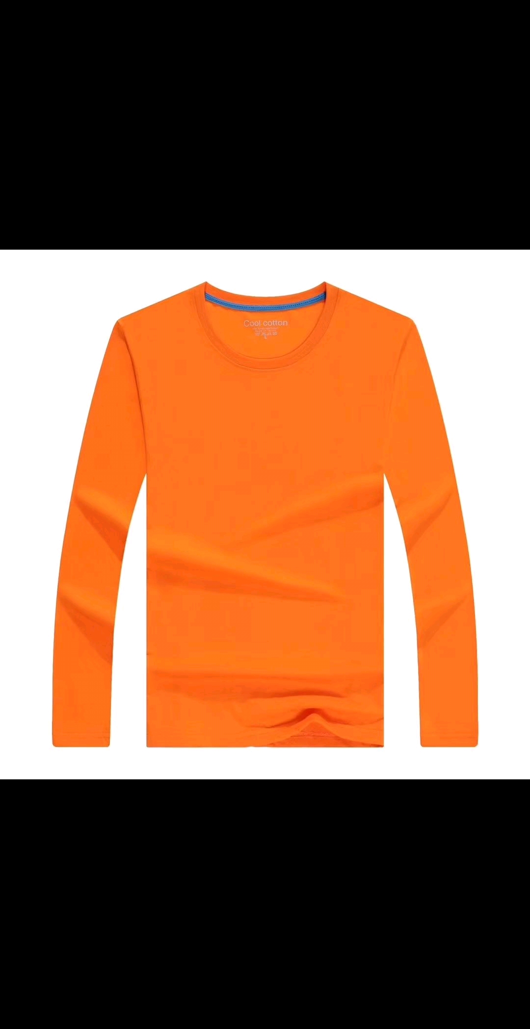 New pure cotton round-neck long-sleeved T-shirts, advertising shirts, cultural shirts, custom work clothes, group customization, printed log detail image 5