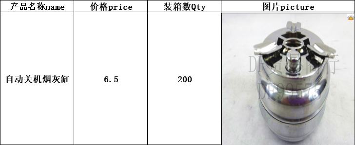 DF99577   自动关机烟灰缸 按压式烟灰缸 不锈钢烟灰缸 不锈钢内胆带盖时    DF TRADING HOUSE详情图7