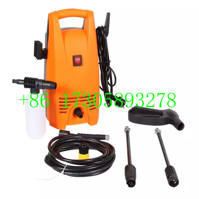 1200W high-pressure cleaner, carbon brush motor, high-pressure car wash machine, commercial and household cleaning, car wash pump, aluminum coil detail image 2