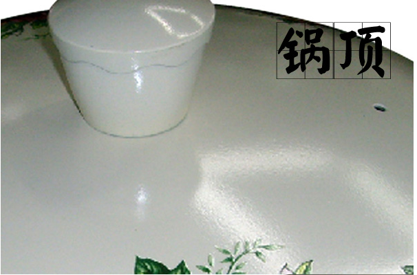 Kitchen Code: Korean imported kitchenware, flower-shaped gravity cast double-handled stew pot, 24cm pic 4