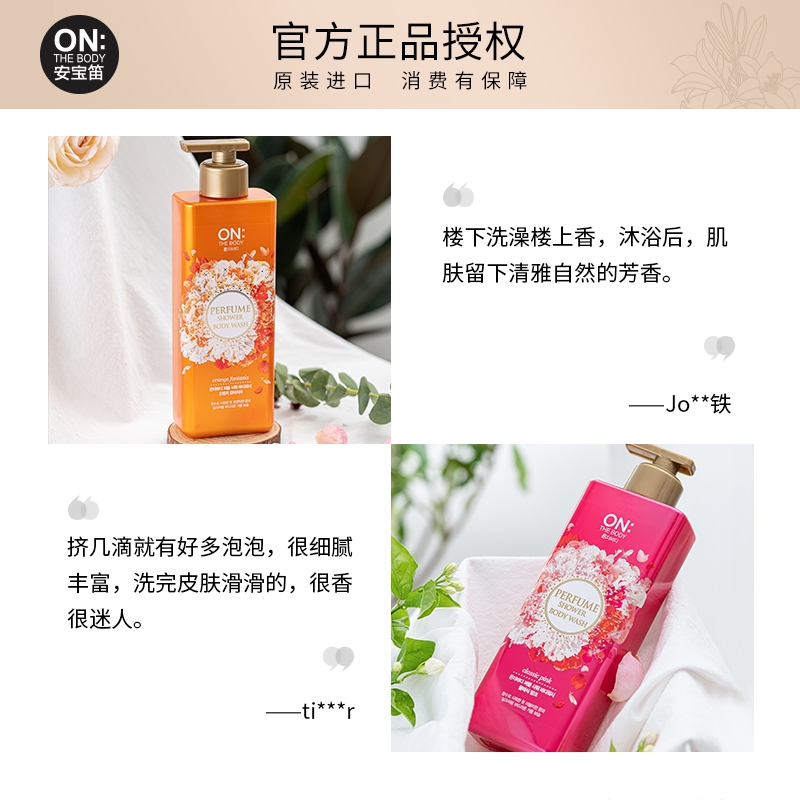 Anbaodi Guardian Love Perfumed Body Wash Specification drawing