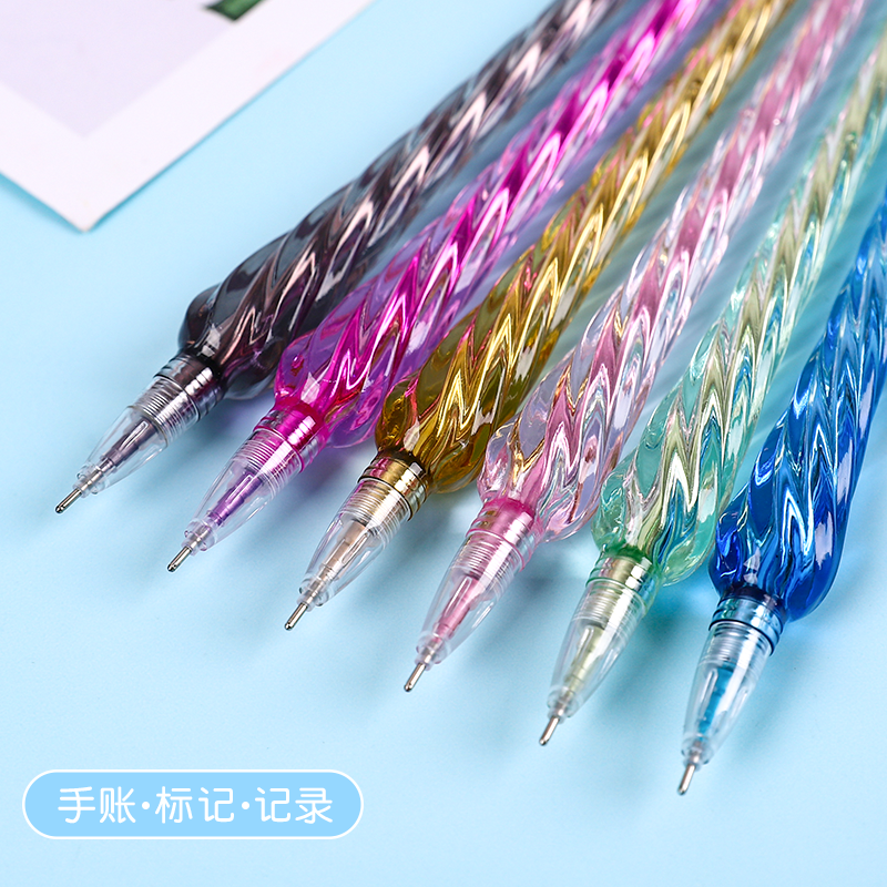 晨兮创意彩色双线笔立体轮廓diy手账马克学生划重点记号标记笔详情8