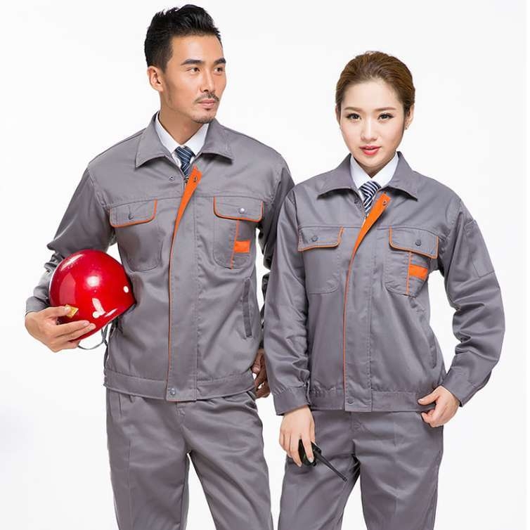 工作服套装男耐磨长袖春秋冬天女劳保服上衣裤子建筑工地汽修车间