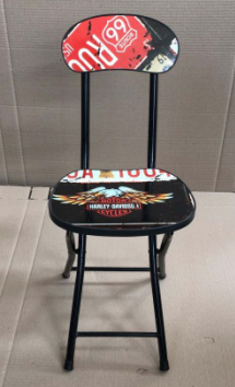 复古双U折叠桌详情图1