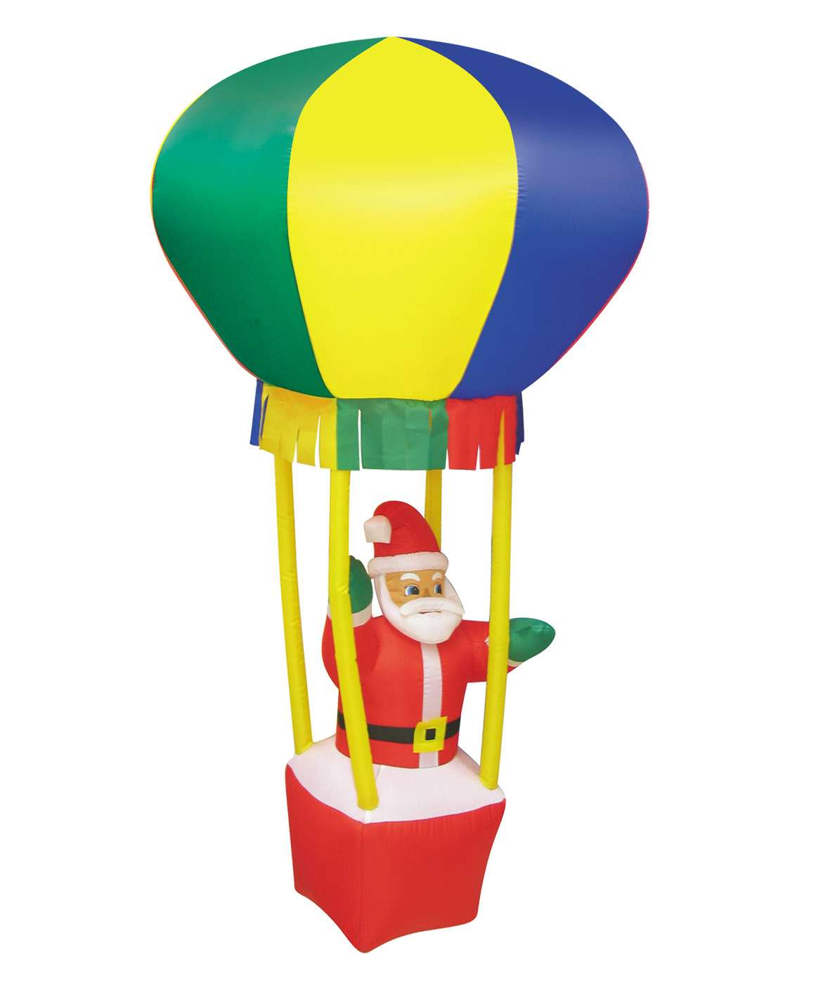 Christmas gift 9123 manufacturer direct Inflatable Santa Claus hot air balloon 🎈 with transformer and fan thumbnail