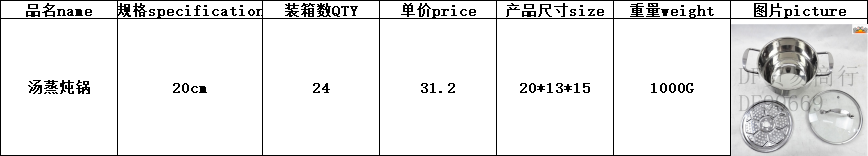 DF99669 不锈钢金刚汤锅带蒸片家用多功能带蒸格汤锅蒸锅DF  TRADING HOUSE详情1