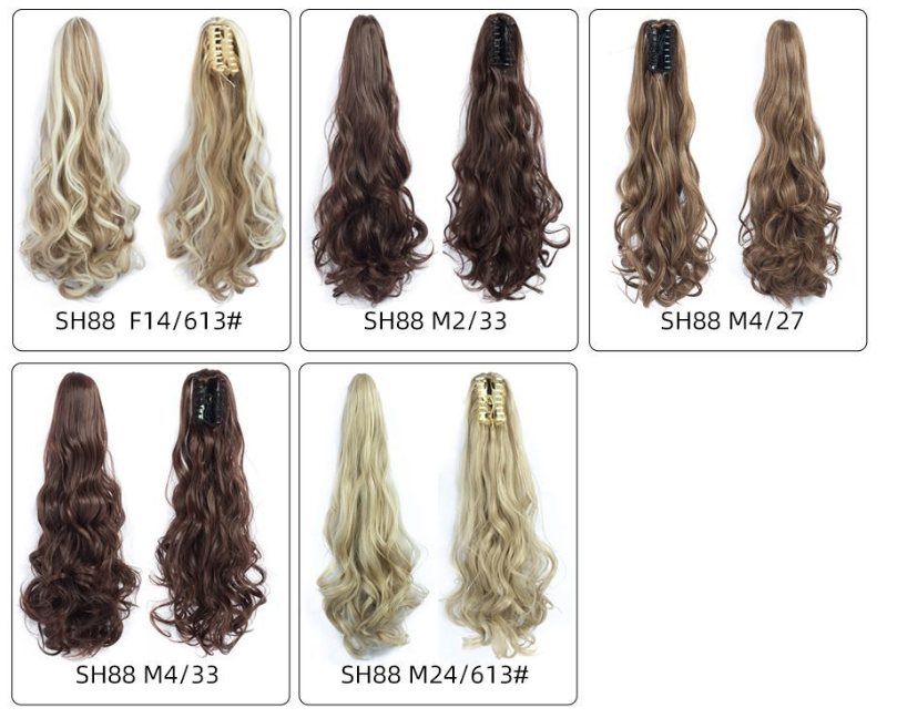 The new popular scratch-clip ponytail in Europe and America detail image 2