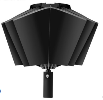 Auto oversized parasol auto paraguas inverso cinta de vinilo protector solar luz LED sol lluvia de doble uso seguridad reflectante detail image 1