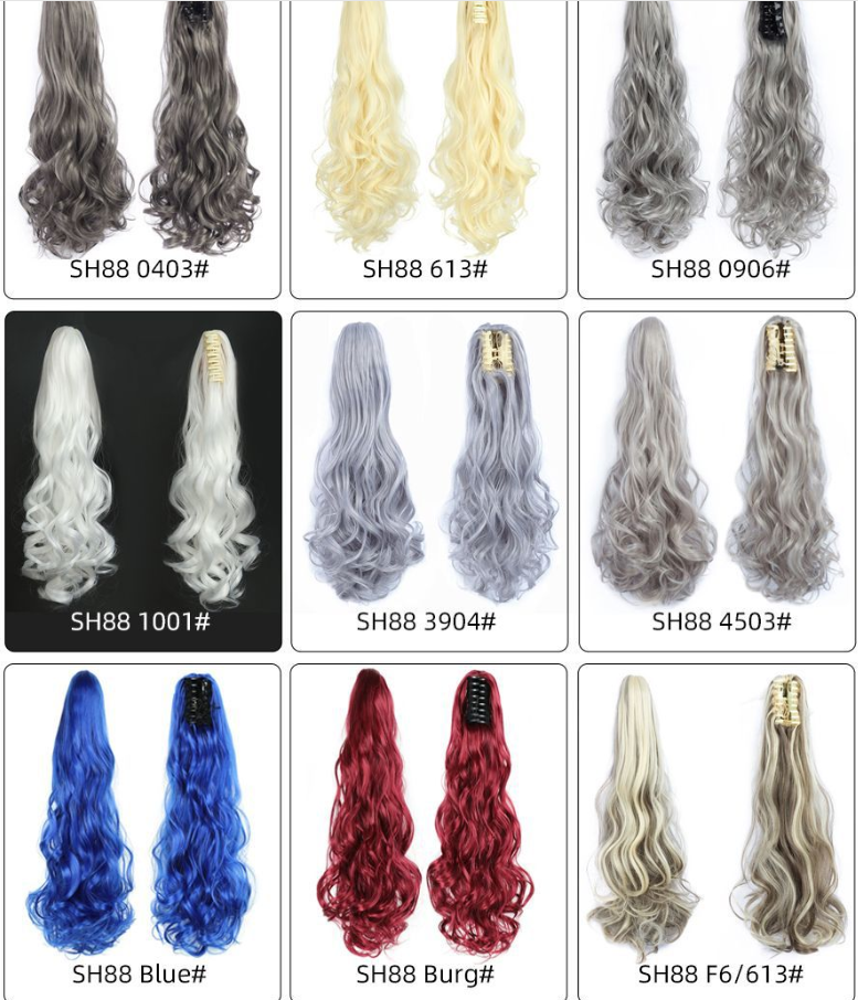 The new popular scratch-clip ponytail in Europe and America detail image 6