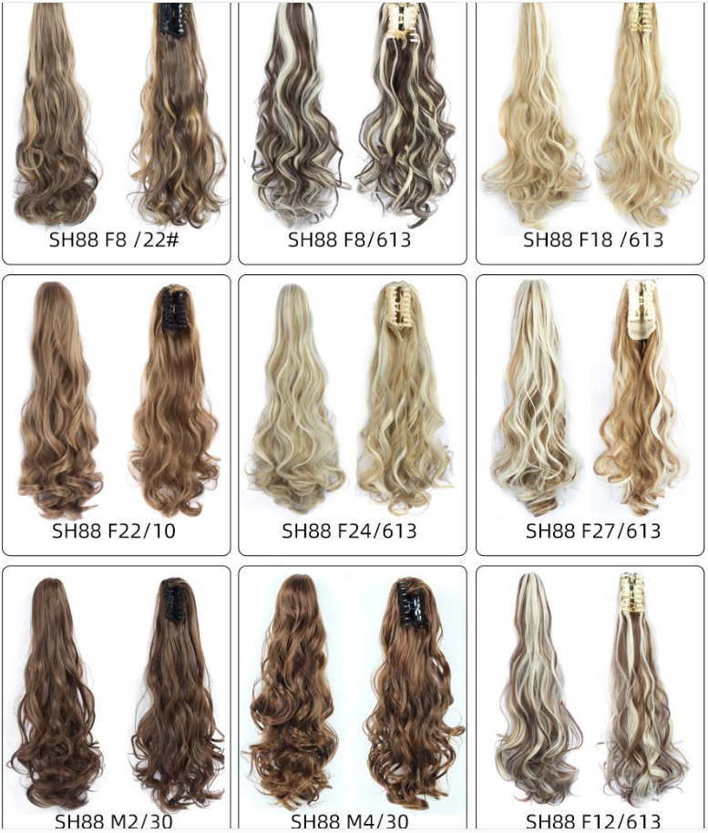 The new popular scratch-clip ponytail in Europe and America detail image 7