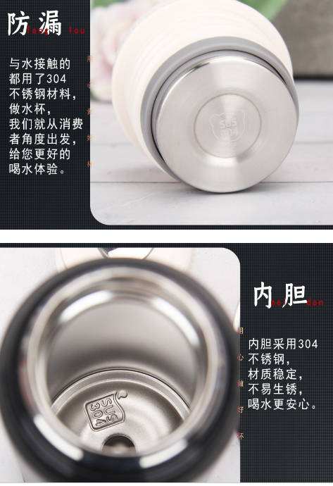 Kuangdi 1019 vacuum stainless steel bullet-shaped insulated cup, fashionable business water cup, outdoor portable, customizable logo detail image 2