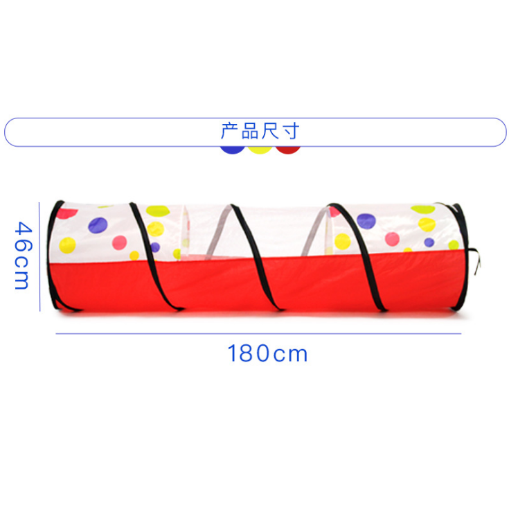 Children's dot passage indoor tent game house, mesh breathable, kindergarten early education crawling training detail image 3