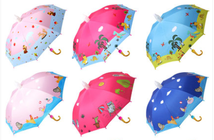 Cute children's umbrellas for kids, primary school students, boys and girls, fully automatic princess umbrellas detail image 1