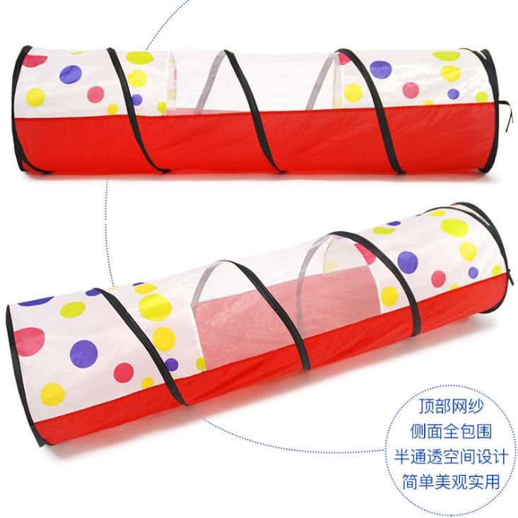 Children's dot passage indoor tent game house, mesh breathable, kindergarten early education crawling training details Picture