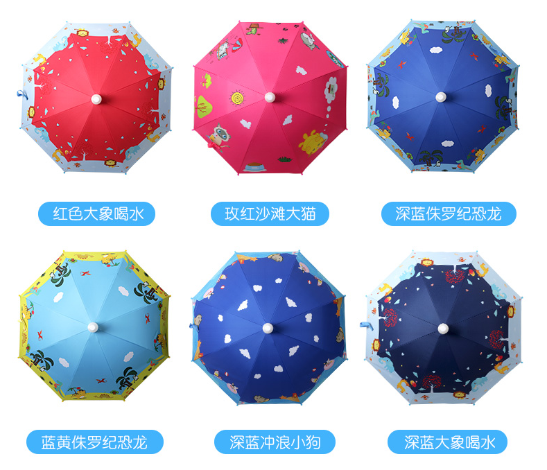 Cute children's umbrellas for kids, primary school students, boys and girls, fully automatic princess umbrellas detail image 3