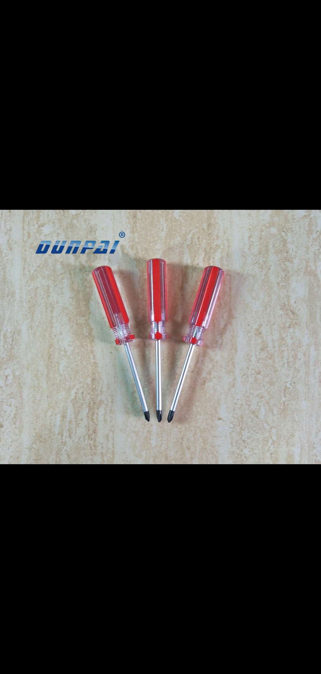 Screwdriver shaped Y - shaped transparent with color bar thumbnail