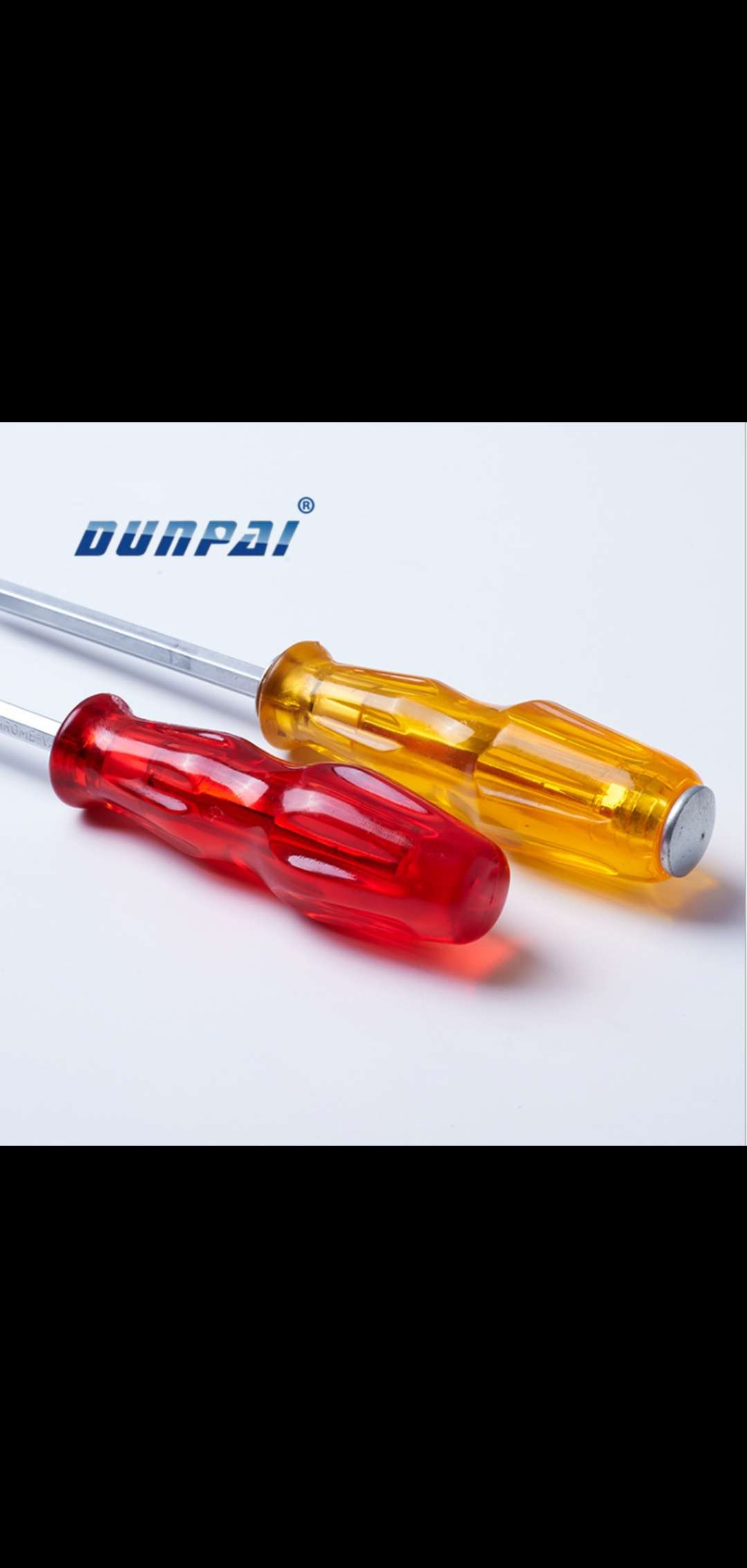 Flat-head Phillips screwdriver Transparent through core percussible screwdriver with magnetic screwdriver thumbnail