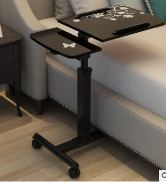 可移动简易升降笔记本床上书桌置地用移动懒人桌床边电脑桌子详情图4
