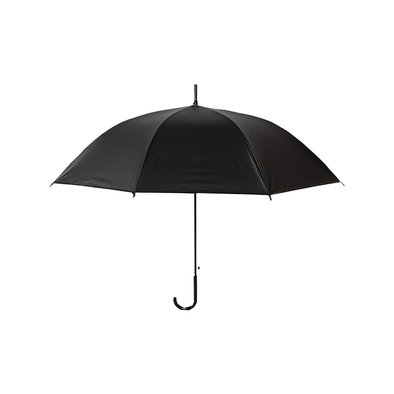 厂家直销，磨砂环保黑色长柄雨伞固小清新文艺直柄伞