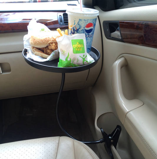 创意便捷车载餐盘 车载PC托盘汽车用懒人副驾驶饮料桌详情图2