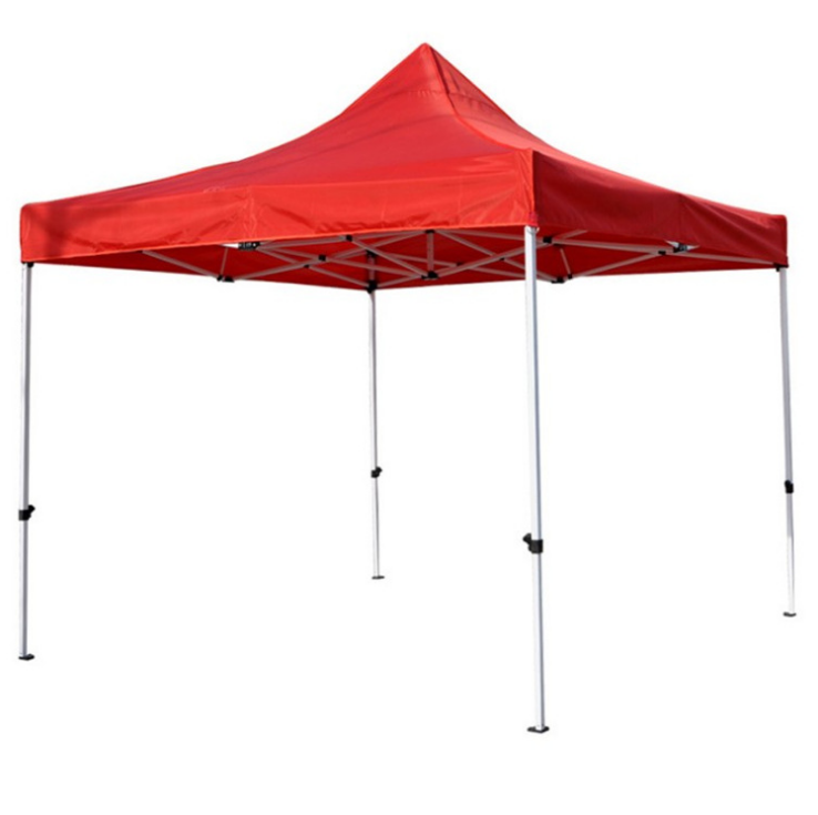 3x3-meter advertising folding tent, outdoor promotional tent, four-legged canopy, folding sunshade, custom four-corner logo Item Picture