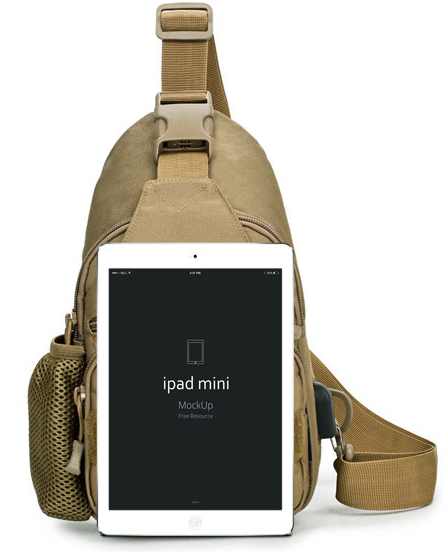 新款战术包单肩胸包USB线胸包带水壶套胸包IPAD斜挎包户外斜跨包详情图3