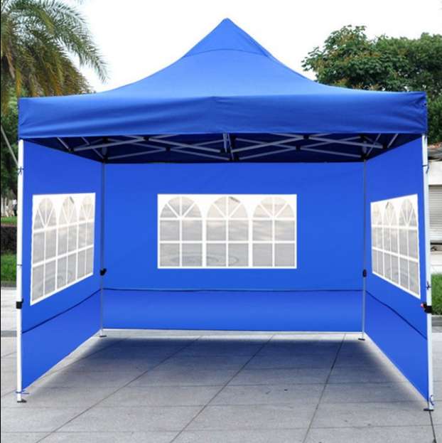 3x3-meter advertising folding tent, outdoor promotional tent, four-legged canopy, folding sunshade, custom four-corner logo