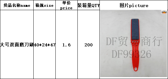 DF99326 大号双面磨刀刷大号跑江湖地摊产品磨刀石双面磨刀刷磨刀器新款磨刀DF TRADING HOUSE详情4