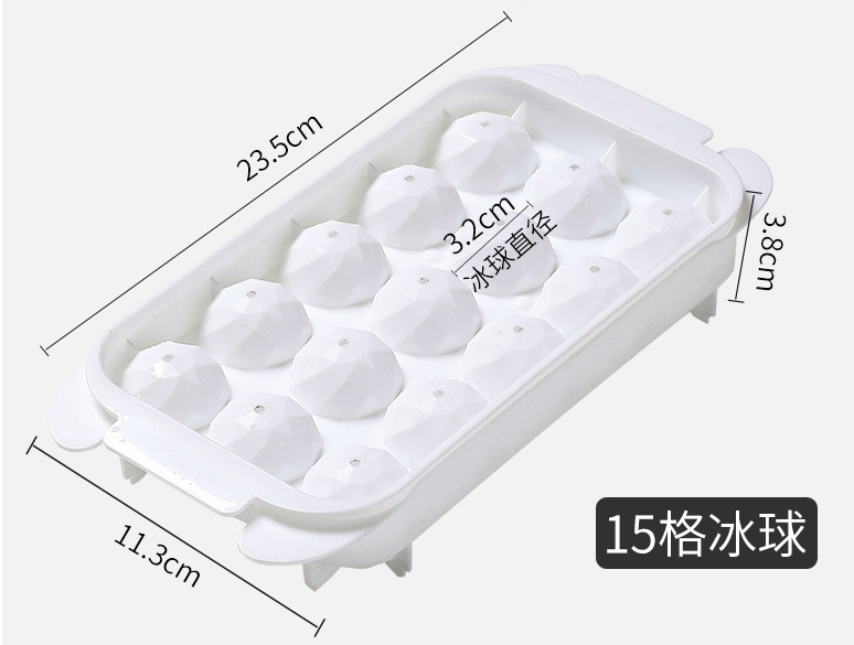 Exported Japanese ice cube trays, Douyin ice blocks, whisky ice hockey molds, ice cube boxes, silicone ice makers with LIDS detail image 2