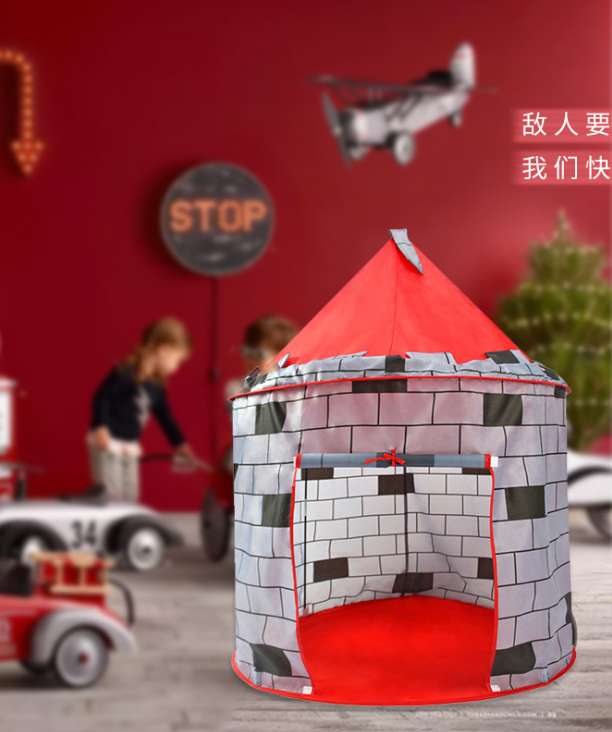 Children's city wall yurts, tents, game houses, leisure automatic tents, children's tents, outdoor products wholesale Specification image