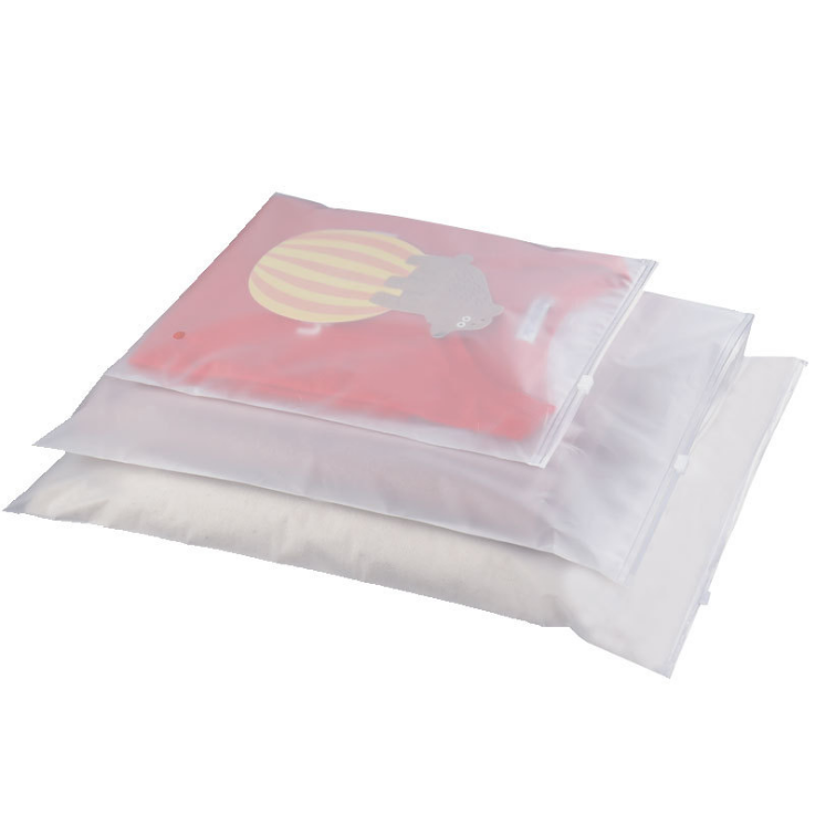 Wholesale frosted zipper bags, underwear and clothing packaging bags, new material plastic self-sealing bags, children's clothing zipper bags, universal stock undefined