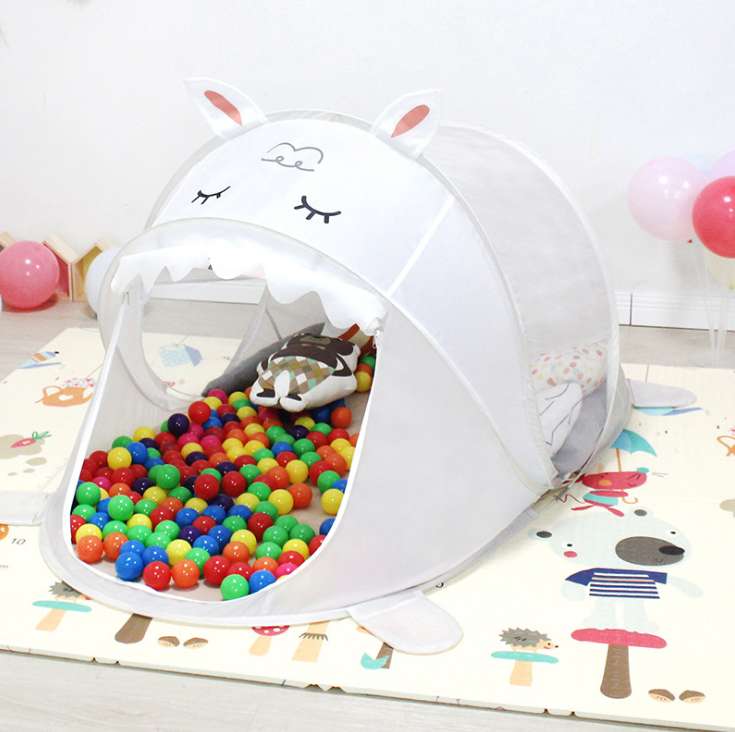 Children's indoor color-block dinosaur game tent, cartoon children's outdoor pop-up toy game house manufacturer in stock Specification image