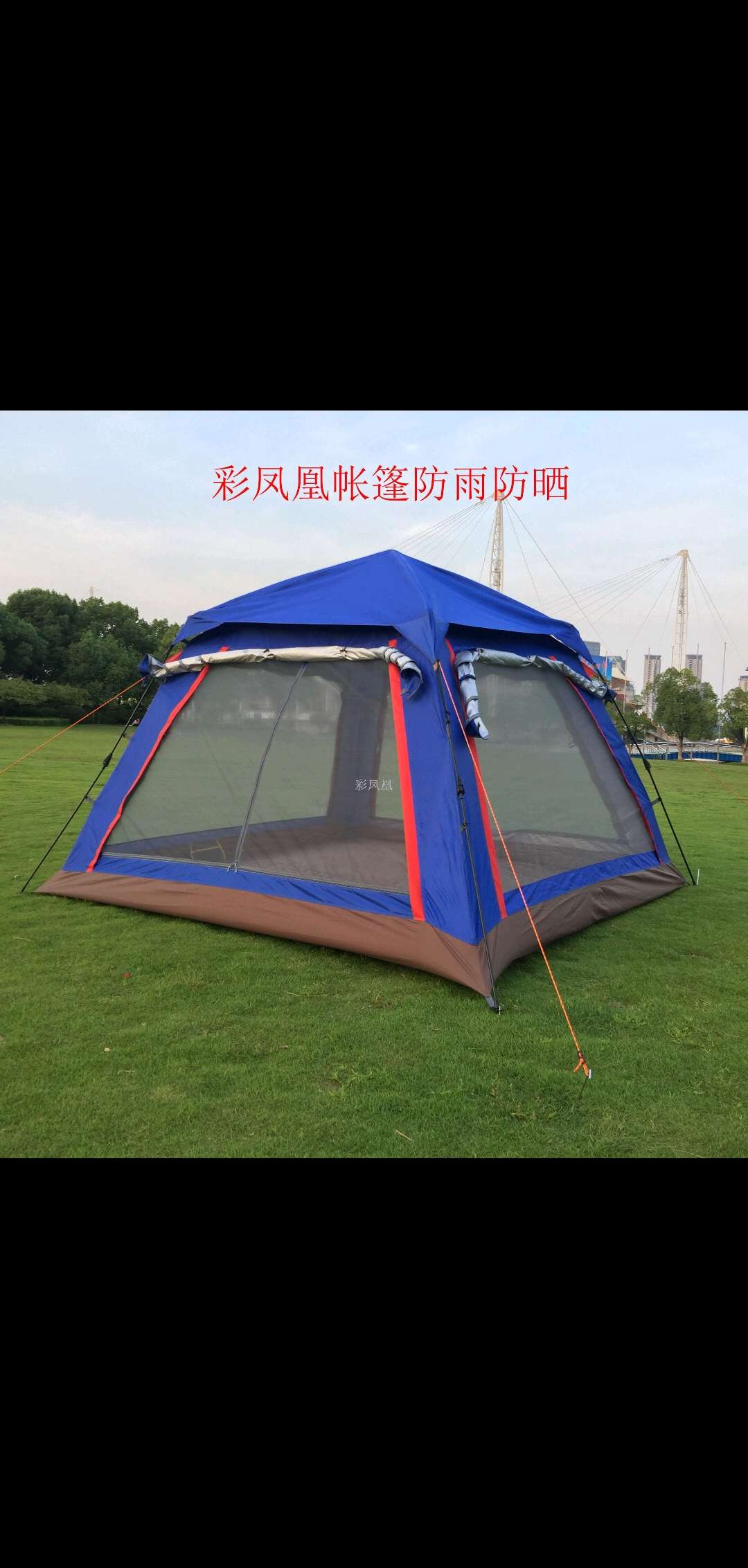 Road camp tents, large-space camping tents, automatic tents, four-person tents, two-person single-person tents Specification image