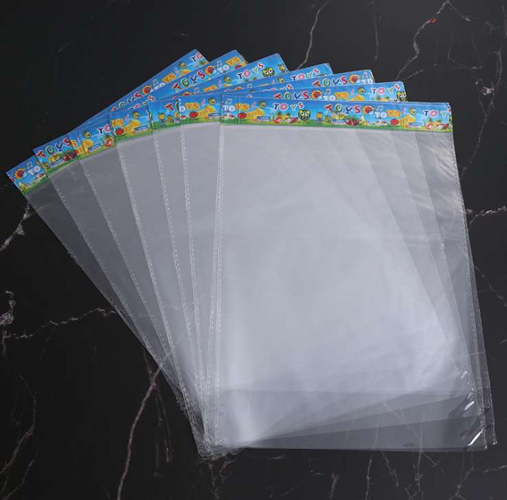 Factory stock of universal opp bags, self-adhesive white pearlescent film card head bags, transparent card head bags, colored card head round hole aircraft jewelry packaging bags, transparent plastic bags, hanging card bags, 1000 pieces per bundle detail image 10