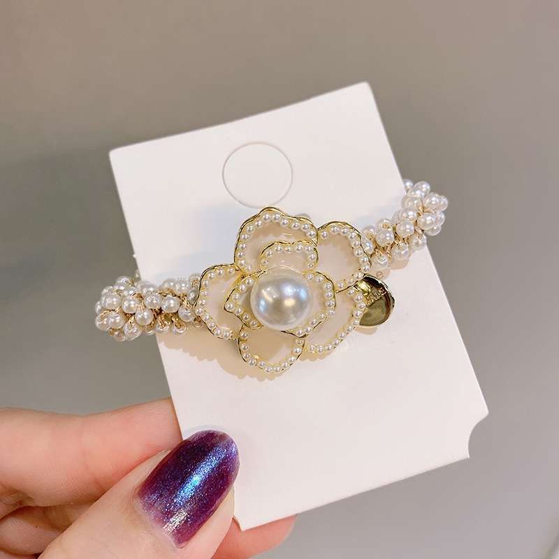 Butterfly Flower Jewelry Pearl Leather Band Alloy Plum Blossom 11 details Picture