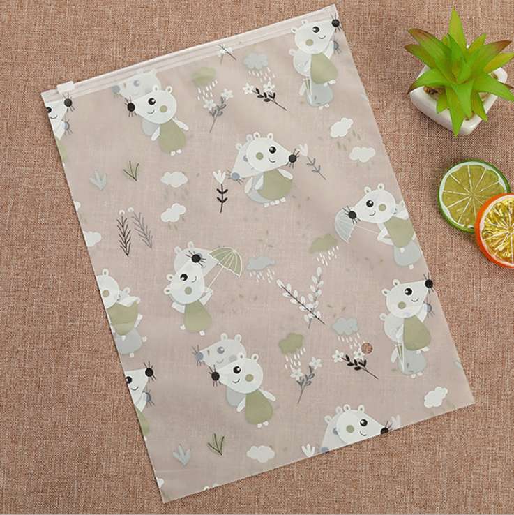 Wholesale general stock: Little elephant style, cloud style, baby mouse style, frosted zipper packaging bags, scarf bags, children's pants bags, high-end plastic zipper bags, customizable LOGO, factory direct sales detail image 16