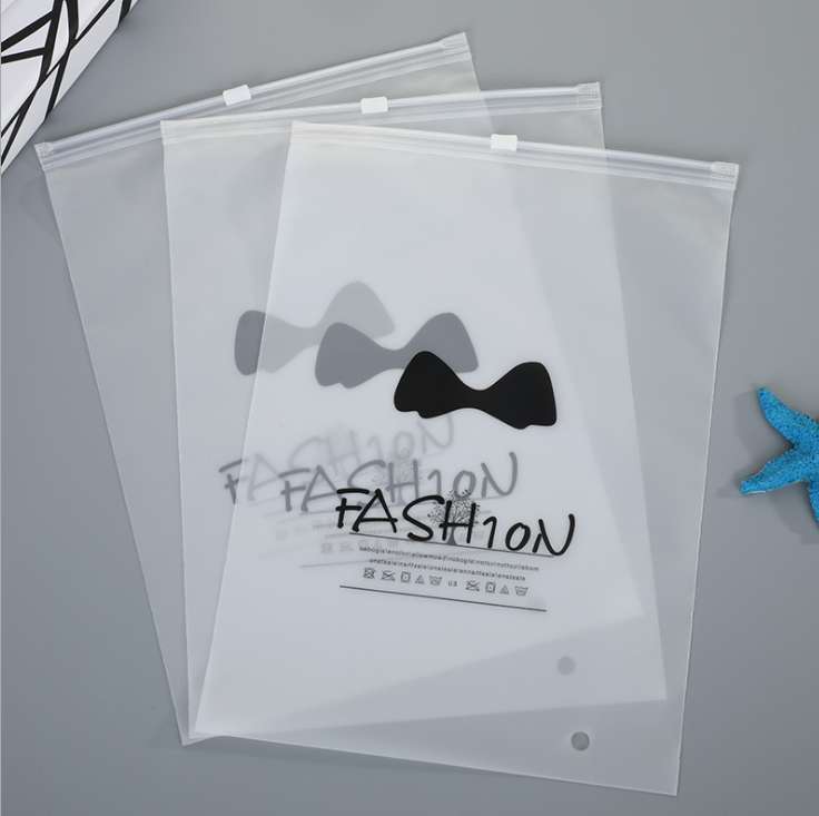 Wholesale general stock: Little elephant style, cloud style, baby mouse style, frosted zipper packaging bags, scarf bags, children's pants bags, high-end plastic zipper bags, customizable LOGO, factory direct sales detail image 4