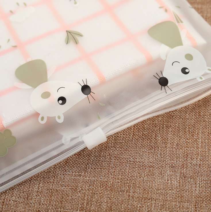 Wholesale general stock: Little elephant style, cloud style, baby mouse style, frosted zipper packaging bags, scarf bags, children's pants bags, high-end plastic zipper bags, customizable LOGO, factory direct sales detail image 15