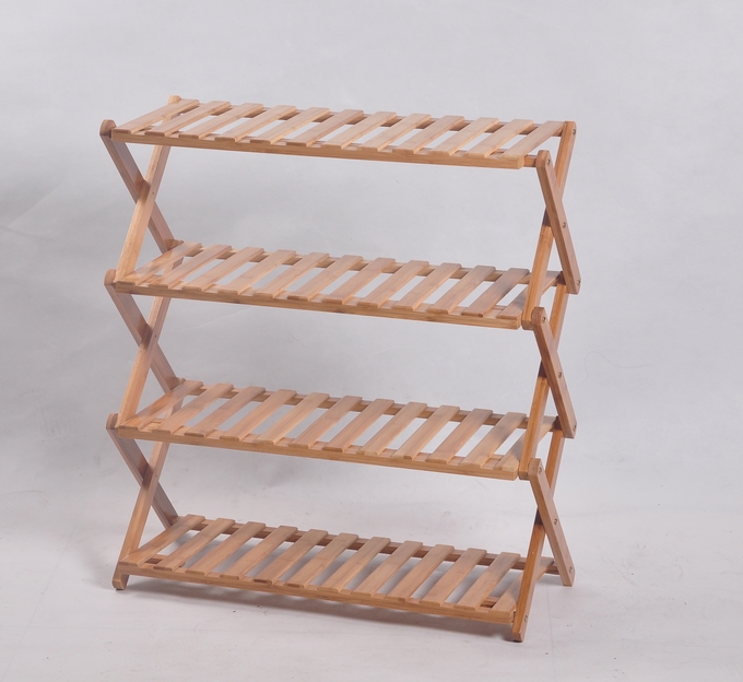 四层折叠鞋架