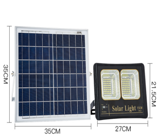 The solar floodlight is on Application Scenario
