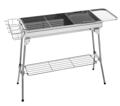 فرن مشوي في الهواء الطلق مزود بفحم BBQ مصنوع من الفولاذ غير القابل للصدأ detail image 1