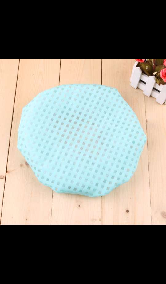 聪宇日用品 家用时尚格子双层浴帽