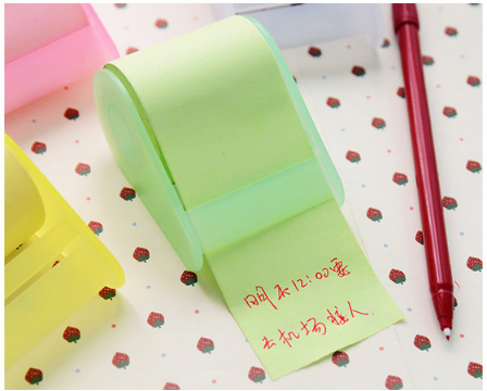 创意可爱便签纸随心便利贴 附胶带座 可撕便签本方便实用详情3
