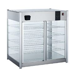 Commercial desktop insulated cabinets, supermarket and convenience store desktop baking, pastry, bread, cooked food heating glass display cabinets